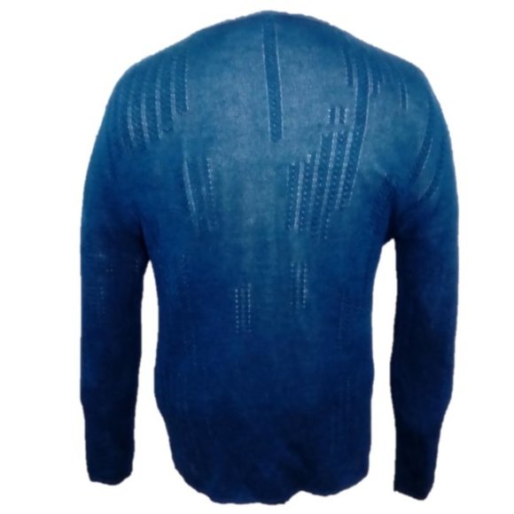 John Varvatos Linen-Blend Sweater Crewneck Rib-knit cuffs and bottom NWOT 09/24 - Picture 4 of 11